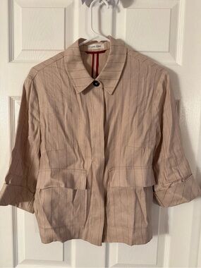 Gerry Weber Beige Pinstripe Lightweight Blazer